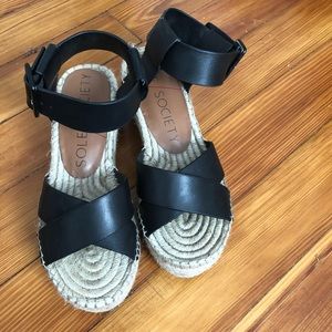 Sole Society Audrina Flatform espadrilles size 7